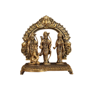 Pure Brass Ram Darbar Lightweight Idol 6 Inch - Perfect Compact Family Set | Jaipurio